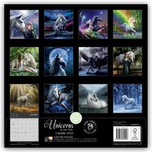 Tree Flame: Unicorns by Anne Stokes - Einhörner von Anne Stokes 2025, Kalender