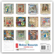 Tree Flame: British Library Illuminated Manuscripts - Bilderhandschriften der Britischen Nationalbibliothek 2025, Kalender