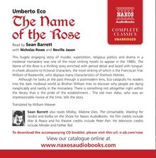 The Name of the Rose, 16 CDs