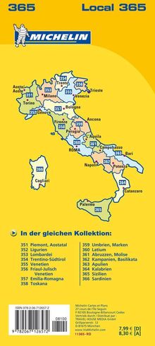 Michelin Lokalkarte Sizilien 1 : 220 000, Karten