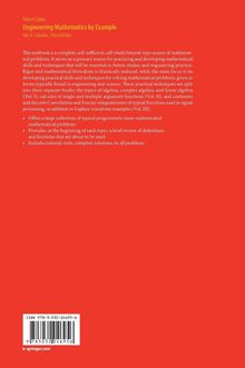 Ein roter Hintergrund mit gelber und weißer Schrift: "Engineering Mathematics by Example, Vol. II: Calculus, Third Edition".