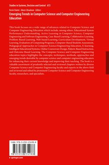 Ein Buchcover mit rotem Hintergrund. Titel: "Emerging Trends in Computer Science and Computer Engineering Education".