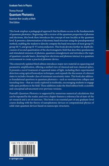 "Quantum Photonics: Quantum Non-Locality at Work" von Thomas Pearsall. Dritte Edition. Text in weiß auf blauem Hintergrund.