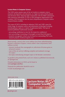 "Lecture Notes in Computer Science. ISSN 0302-9743. ISBN 978-3-0302-36225-4. Infos: www.springer.com/lncs. E-Mail: lncs@springer.com."