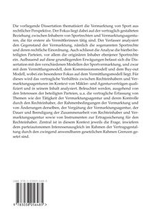 Joel Fink: Der Vermittlungsvertrag in der Vermarktung von Sport, Buch