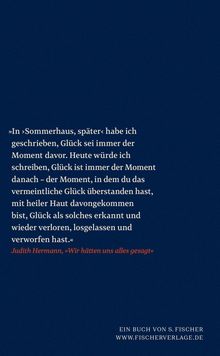 Judith Hermann: Sommerhaus, später, Buch