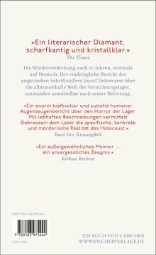 József Debreczeni: Kaltes Krematorium, Buch