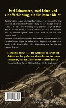Gelber Text: "Zwei Schwestern, zwei Leben und eine Verbindung, die für immer bleibt." Darunter dichter grüner Blätterhintergrund.