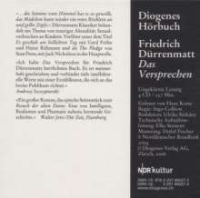 Friedrich Dürrenmatt: Das Versprechen. 4 CDs, 4 CDs