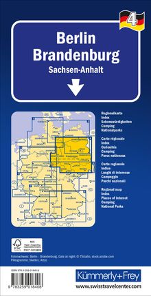 Kümmerly+Frey Regional-Strassenkarte 4 Berlin Brandenburg 1:275.000, Karten