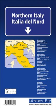 Italien (Nord), Strassenkarte 1:650'000, Karten