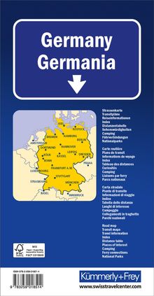 Kümmerly+Frey Strassenkarte Deutschland 1:750.000, Karten