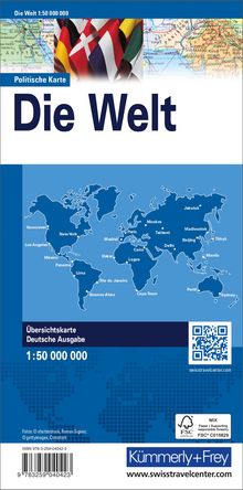 Weltkarte politisch 1:50 Mio., Karten