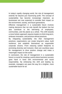 Mahima: Beyond Profit: The Role of Management in a Sustainable Future, Buch