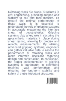 Richard: Beyond Standardization: Accounting for Gripping System Effects to Improve Geosynthetic Interface Characterization, Buch