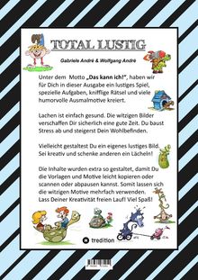 Wolfgang André: Craftbook - 100 Seiten Lustige Ausmalmotive - Erheiterndes Bastelspiel - Knifflig Witzige Rätsel Und Aufgaben, Buch