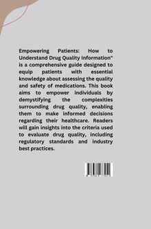 Saniya: Empowering Patients: How to Understand Drug Quality Information, Buch