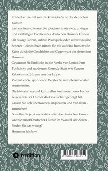 Hermann Selchow: Deutscher Humor im Wandel der Zeit, Buch