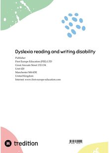 Nico Michaelis: Dyslexia reading and writing disability, Buch