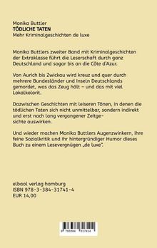 Monika Buttler: Tödliche Taten, Buch