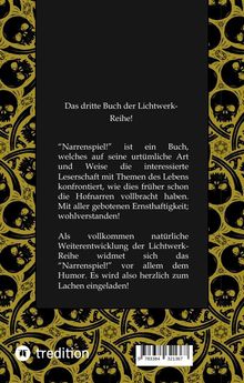 Hellstern: Narrenspiel!, Buch