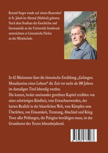 Konrad Steger: Gefangen., Buch