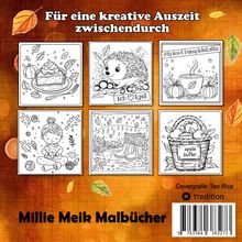 Millie Meik: Herbst Malbuch für Erwachsene - Mini-Malbuch - Einfaches Malbuch - Herbst Ausmalbilder, Buch