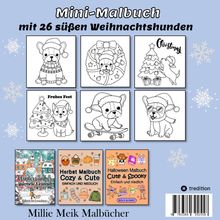 Beau Barkside: Malbuch Weihnachten Hunde - Cute &amp; Cozy - Bold &amp; Easy Malbuch Trend - Mini Malbuch Weihnachten, Buch