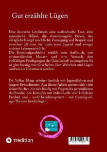 Volker Manz: Gut erzählte Lügen, Buch