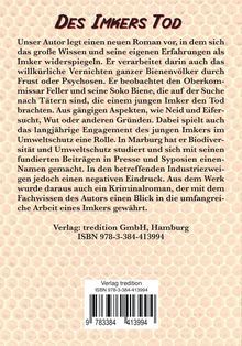 Horst A. Mangasser: Des Imkers Tod, Buch