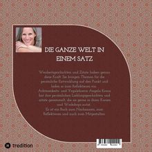 Angela Kraus: Die ganze Welt in einem Satz, Buch