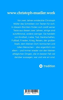 Christoph Müller: Fingerübungen - kleine, schnelle Texte für zwischendurch, nachdenklich oder für ein kurzes Lachen, Buch