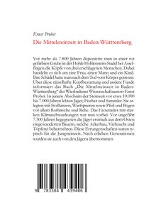 Ernst Probst: Die Mittelsteinzeit in Baden-Württemberg, Buch