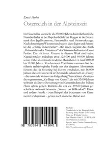 Ernst Probst: Österreich in der Altsteinzeit, Buch