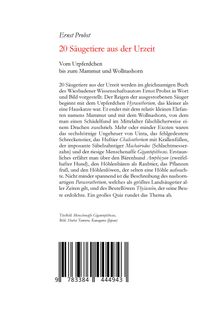 Ernst Probst: 20 Säugetiere aus der Urzeit, Buch