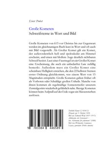 Ernst Probst: Große Kometen, Buch