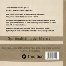 Transformation ist jetzt! Kunst. Bewusstsein. Wandel. Spiritualität in der Malerei. Petra Schmiedecke. Tredition-Logo.