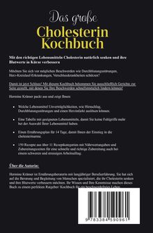 "Das große Cholesterin Kochbuch" in gelber Schrift auf schwarzem Hintergrund. Ein Ratgeber für Ernährung.