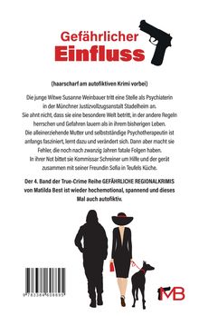 „Gefährlicher Einfluss“ (haarscharf am autofiktiven Krimi vorbei). Silhouette von einem Mann, Frau mit Hund.
