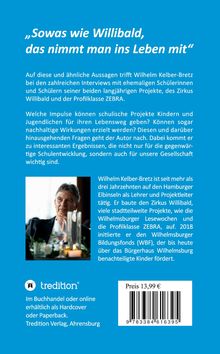 „Sowas wie Willibald, das nimmt man ins Leben mit.“ Unten links ein Porträtfoto eines älteren Mannes in Anzug.