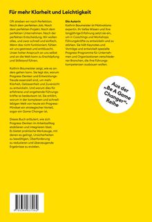 Text: "Für mehr Klarheit und Leichtigkeit." Ein hellgelbes Cover mit einem Textblock links und einem runden Sticker rechts.