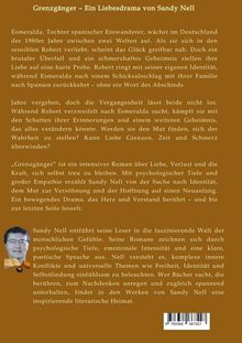 Grenzgänger – Ein Liebesdrama von Sandy Nell. Beschreibung des Romans über Liebe, Verlust, Identitätssuche und Versöhnung.
