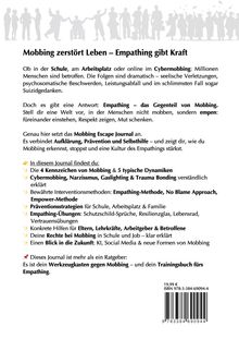 Überschrift: "Mobbing zerstört Leben – Empathing gibt Kraft." Oben sind Silhouetten von Menschen in verschiedenen Posen.
