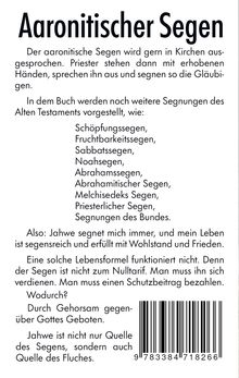 Titel: Aaronitischer Segen. Beschreibung verschiedener Segnungen und der Notwendigkeit von Gehorsam gegenüber Gottes Geboten. Ein Barcode ist sichtbar.