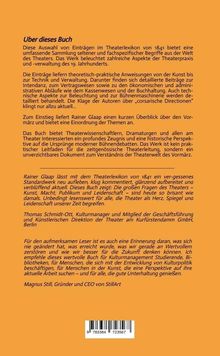 Über dieses Buch: Sammlung theoretisch-praktischer Anweisungen zur Theaterpraxis des 19. Jahrhunderts. Enthält historische Perspektiven.