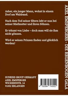 Ein junger Mann namens Asher träumt von Liebe, lebt mit Stiefmutter und Söhnen. Axel Emspergers Buchcover in Braun.