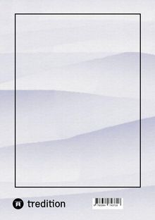 Text: "tredition" unten links. Barcode unten rechts. Hintergrund: Abstrakte, sanfte Hügel in Blautönen.