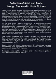 „Collection of Adult and Erotic Manga Stories with Nude Pictures.“ Text beschreibt sinnliche Erzählungen und Manga-Kunst.