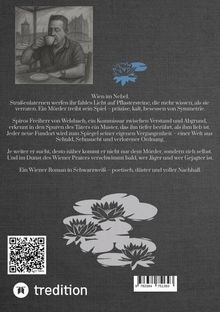 Ein Wiener Roman in Schwarzweiß – poetisch, düster und voller Nachhall. Illustration: Ein Mann trinkt Kaffee; Seerosen.