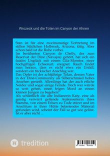 Wrozeck und die Toten im Canyon der Ahnen. Text über einen mysteriösen Mord in Holbrook, Arizona, und die Aufdeckung der Wahrheit.
